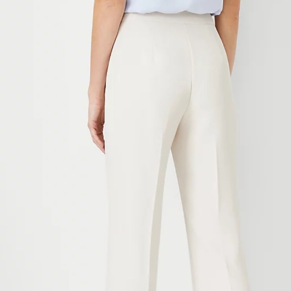 Anne Taylor The Side Zip Trouser in Cream Women’s Size 6 - Picture 2 of 13